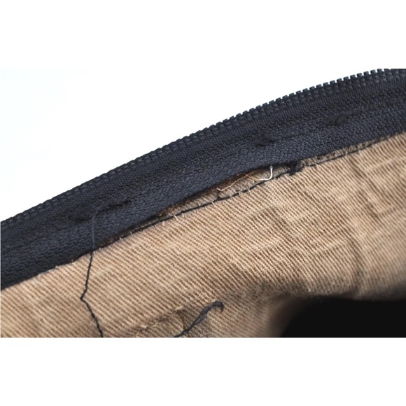 Authentic Christian Dior Trotter Hand Boston Bag Purse Canvas Leather Blue J9550 - Picture 14 of 16